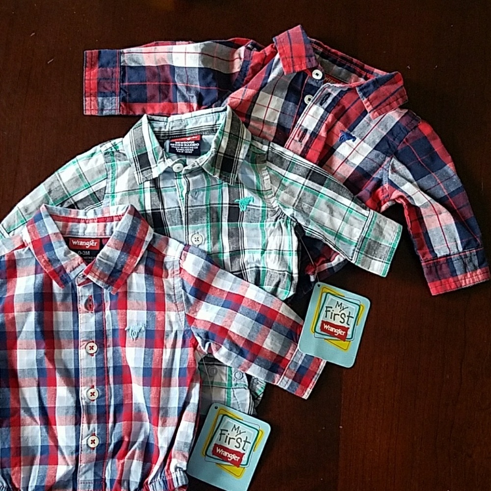 Baby boy wrangler onesie bundle